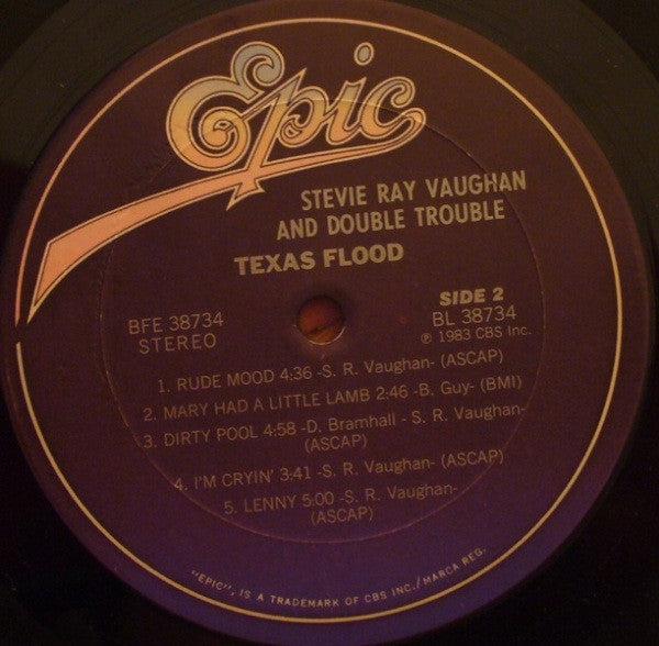 Stevie Ray Vaughan & Double Trouble ~ Texas Flood (Vinyl) - Djungel & Jazz