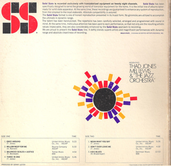 Thad Jones • Mel Lewis & "The Jazz Orchestra" ~ Presenting Thad Jones • Mel Lewis & "The Jazz Orchestra" (Vinyl) - Djungel & Jazz