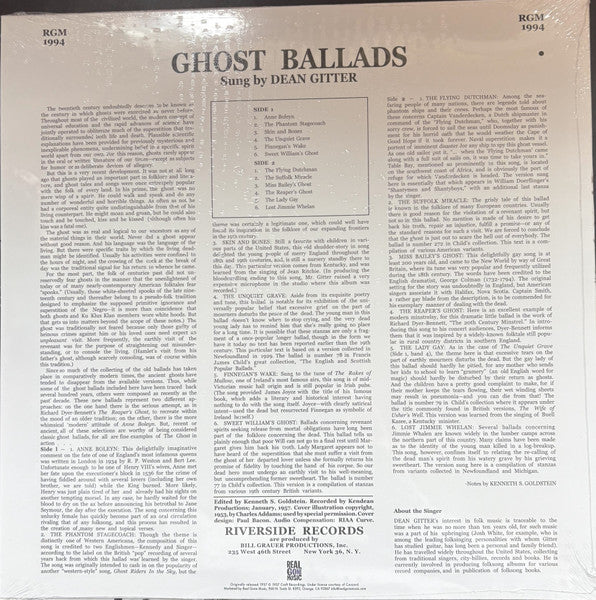Dean Gitter ~ Ghost Ballads (Vinyl) - Djungel & Jazz