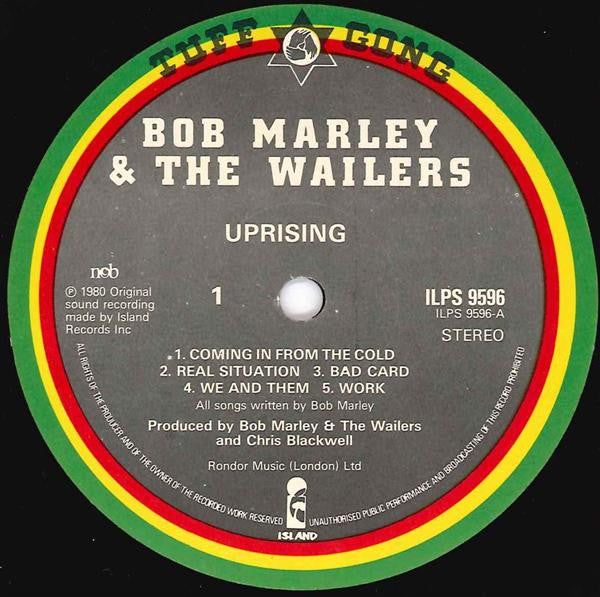 Bob Marley & The Wailers ~ Uprising (Vinyl) - Djungel & Jazz
