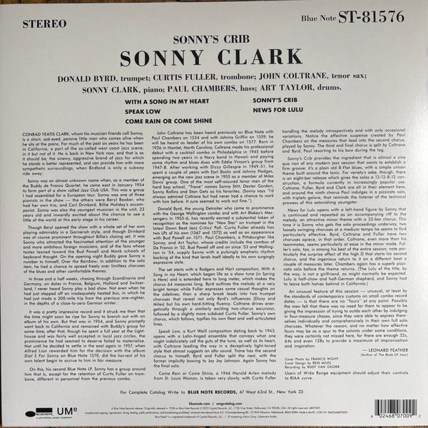 Sonny Clark ~ Sonny's Crib (Vinyl) - Djungel & Jazz