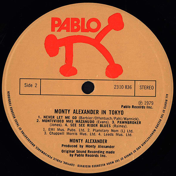 Monty Alexander ~ In Tokyo (Vinyl) - Djungel & Jazz