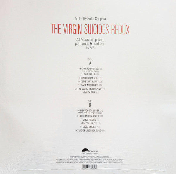 AIR ~ The Virgin Suicides Redux (Vinyl) - Djungel & Jazz