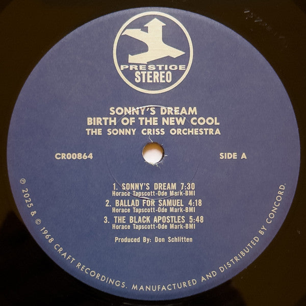 The Sonny Criss Orchestra ~ Sonny's Dream (Birth Of The New Cool) (Vinyl) - Djungel & Jazz