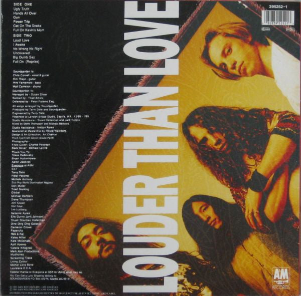 Soundgarden : Louder Than Love (LP, Album)