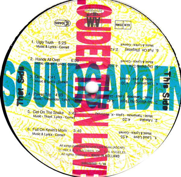 Soundgarden : Louder Than Love (LP, Album)
