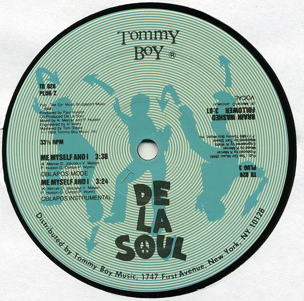 De La Soul ~ Me Myself And I (Vinyl) - Djungel & Jazz