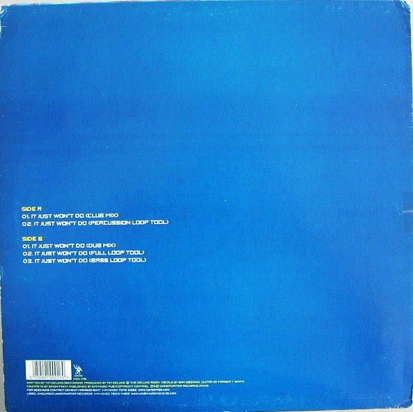 Tim Deluxe Featuring Sam Obernik ~ It Just Won't Do (Vinyl) - Djungel & Jazz