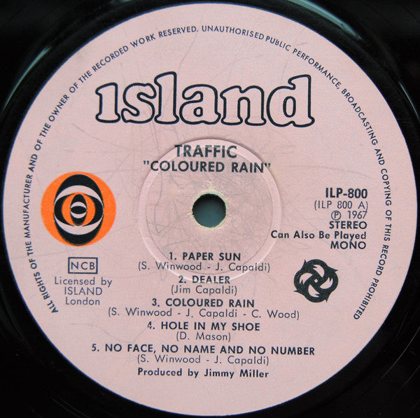 Traffic ~ Coloured Rain (Vinyl) - Djungel & Jazz
