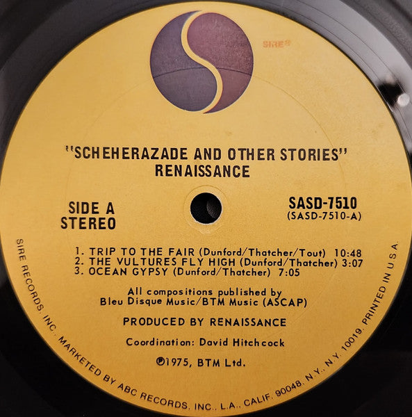 Renaissance ~ Scheherazade And Other Stories (Vinyl) - Djungel & Jazz