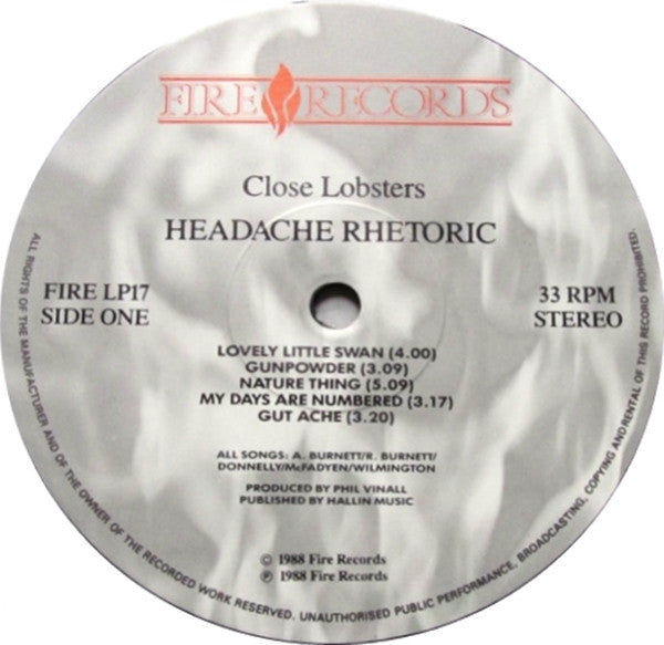 Close Lobsters ~ Headache Rhetoric (Vinyl) - Djungel & Jazz