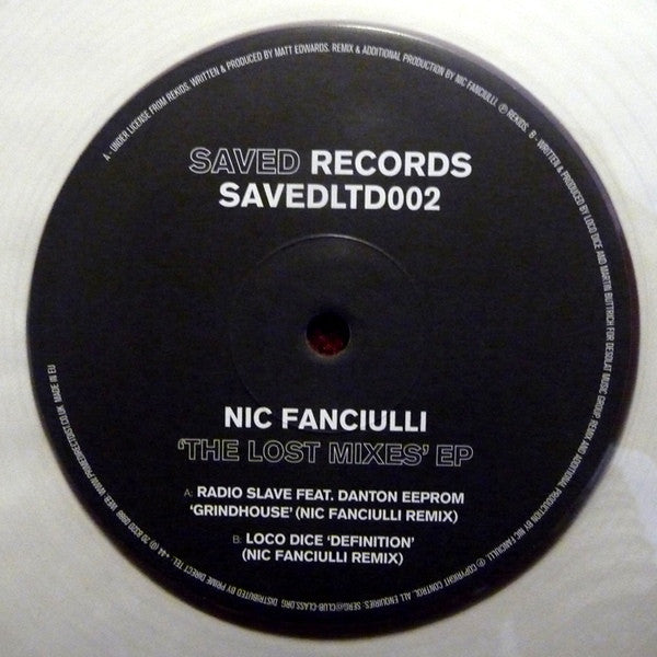 Nic Fanciulli ~ The Lost Mixes EP (Vinyl) - Djungel & Jazz