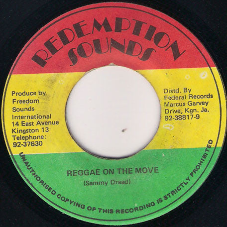Sammy Dread : Reggae On The Move (7", Single)