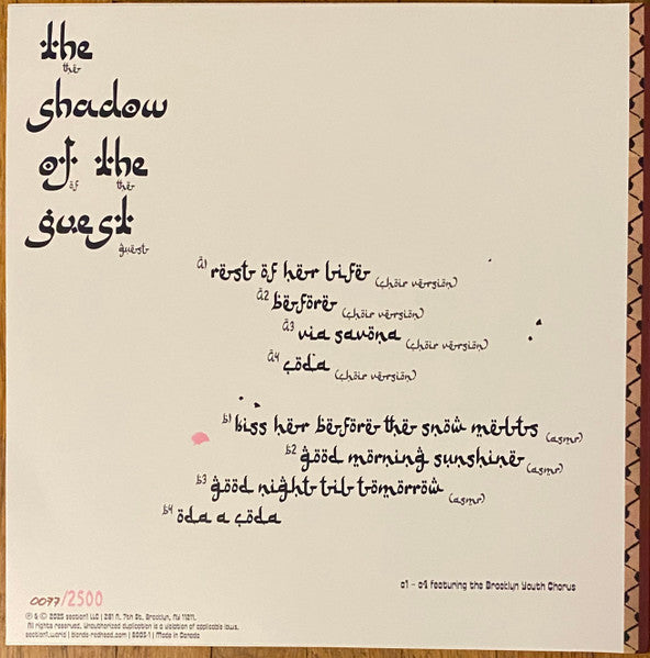 Blonde Redhead ~ The Shadow Of The Guest (Vinyl) - Djungel & Jazz