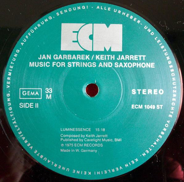 Keith Jarrett / Jan Garbarek ~ Luminessence (Vinyl) - Djungel & Jazz