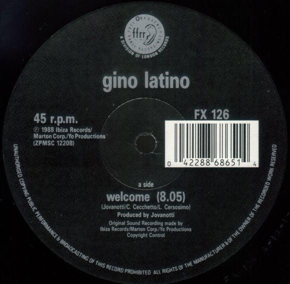 Gino Latino ~ Welcome (Vinyl) - Djungel & Jazz