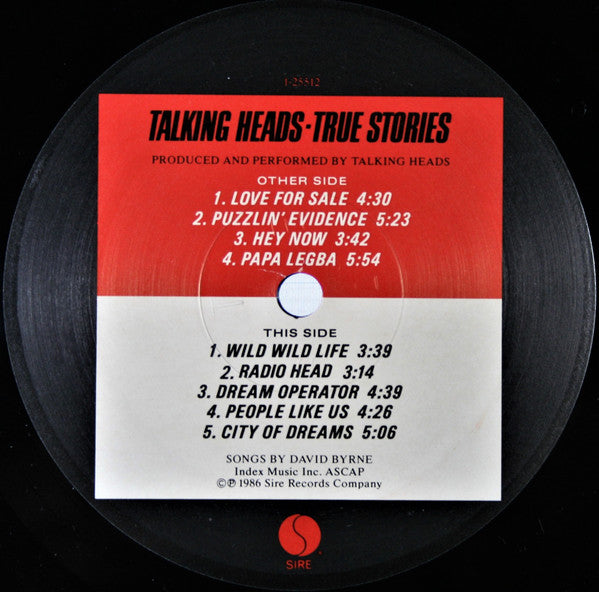 Talking Heads ~ True Stories (Vinyl) - Djungel & Jazz