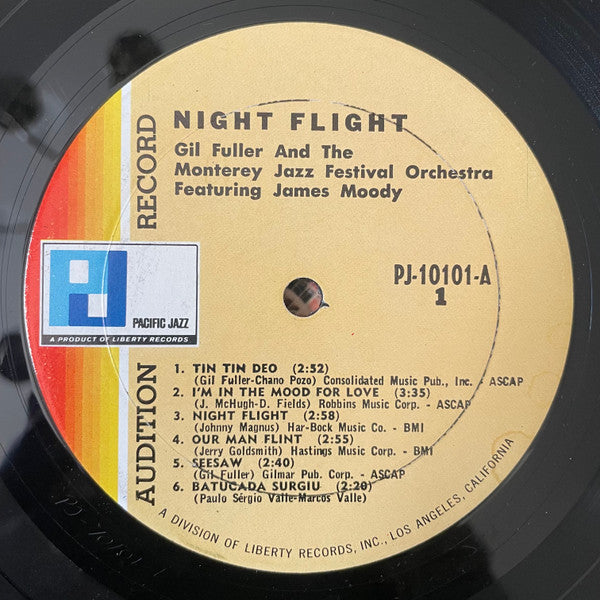 Gil Fuller And The Monterey Jazz Festival Orchestra Featuring James Moody ~ Night Flight (Vinyl) - Djungel & Jazz