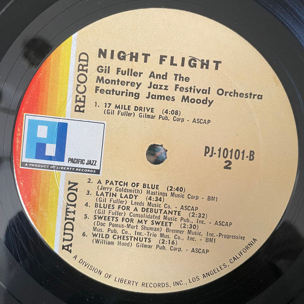 Gil Fuller And The Monterey Jazz Festival Orchestra Featuring James Moody ~ Night Flight (Vinyl) - Djungel & Jazz