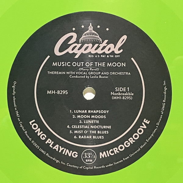 Theremin With Voices & Orchestra Featuring Les Baxter, Harry Revel & Dr. Samuel Hoffman ~ Music Out Of The Moon & Music For Peace Of Mind (Vinyl) - Djungel & Jazz