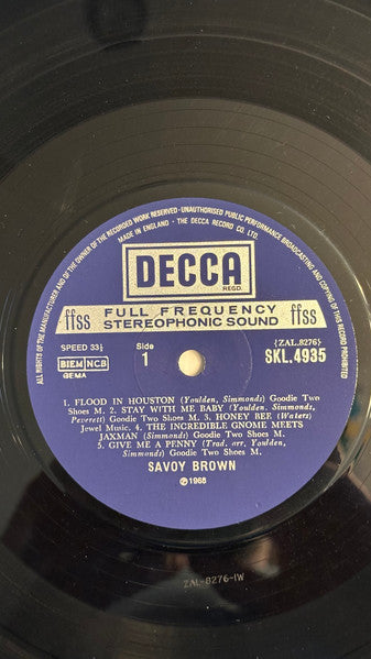 Savoy Brown ~ Getting To The Point (Vinyl) - Djungel & Jazz