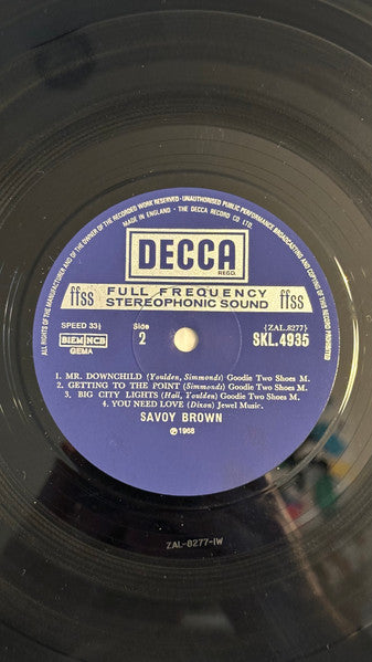 Savoy Brown ~ Getting To The Point (Vinyl) - Djungel & Jazz