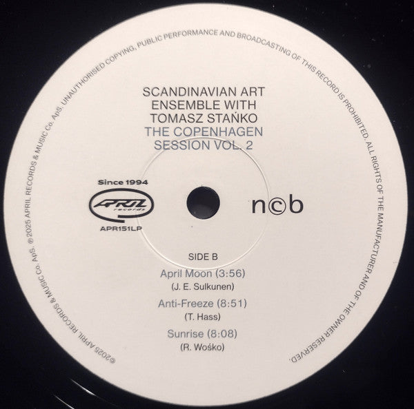 Scandinavian Art Ensemble With Tomasz Stańko ~ The Copenhagen Session Vol. 2 (Vinyl) - Djungel & Jazz