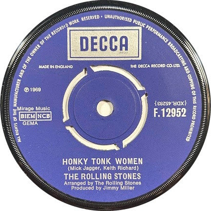 The Rolling Stones ~ Honky Tonk Women (Vinyl) - Djungel & Jazz
