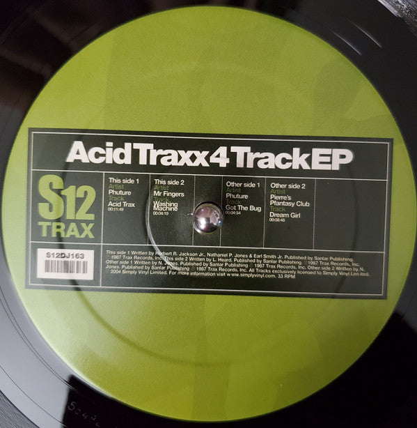 Various : Acid Traxx 4 Track EP (12", EP, Comp)