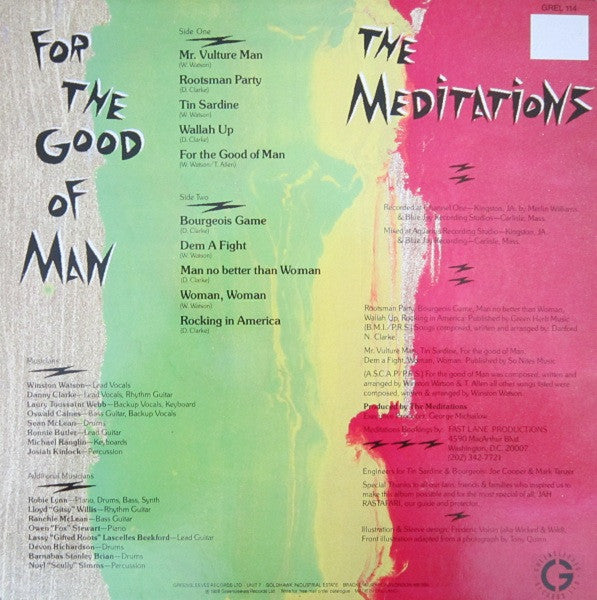 The Meditations : For The Good Of Man (LP, Album)