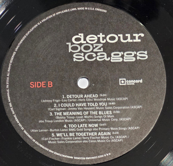 Boz Scaggs ~ Detour (Vinyl) - Djungel & Jazz