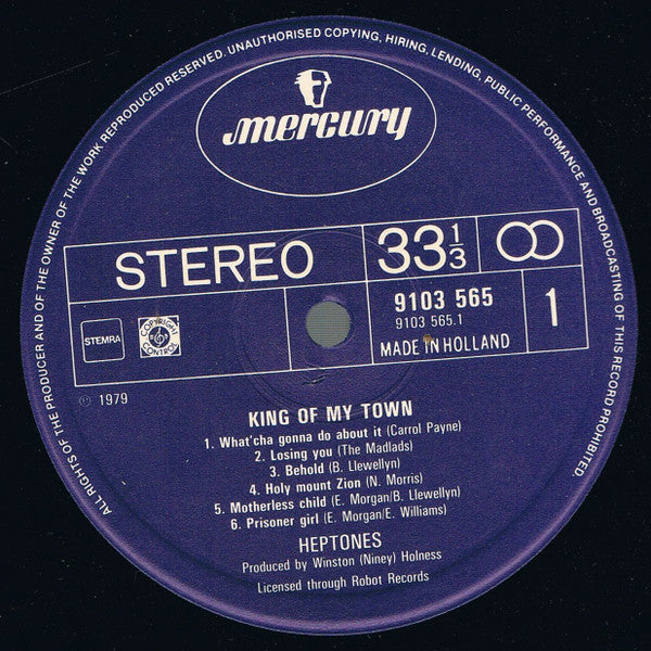 The Heptones : King Of My Town (LP, Album)