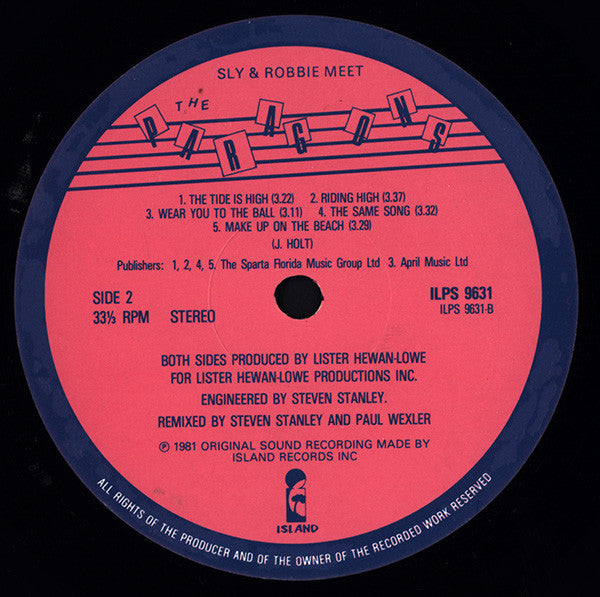 The Paragons, Sly & Robbie : Sly & Robbie Meet The Paragons (LP, Album)