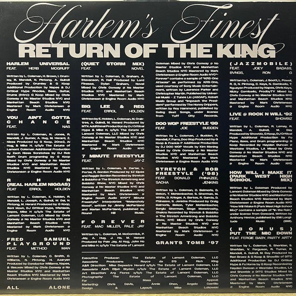 Big L ~ Harlem's Finest: Return Of The King (Vinyl) - Djungel & Jazz