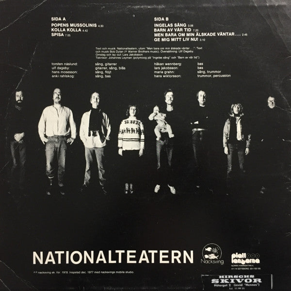 Nationalteatern : Barn Av Vår Tid (LP, Album)