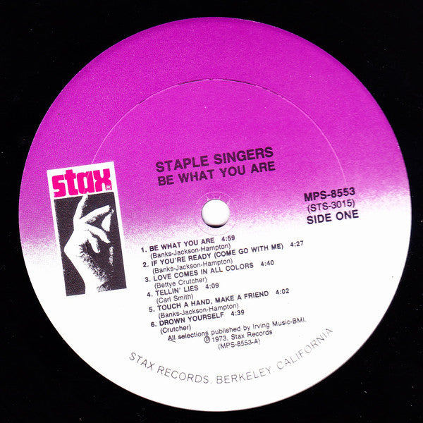The Staple Singers : Be What You Are (LP, Album, RE, RM)