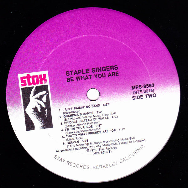 The Staple Singers : Be What You Are (LP, Album, RE, RM)