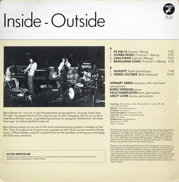 Rena Rama : Inside - Outside (LP, Album)