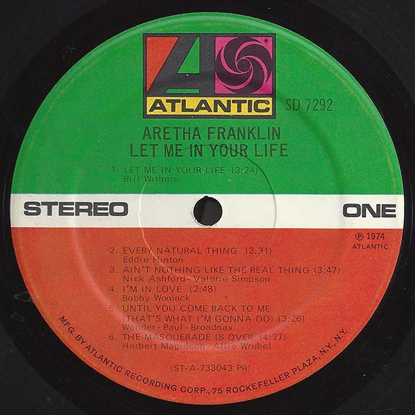 Aretha Franklin ~ Let Me In Your Life (Vinyl) - Djungel & Jazz