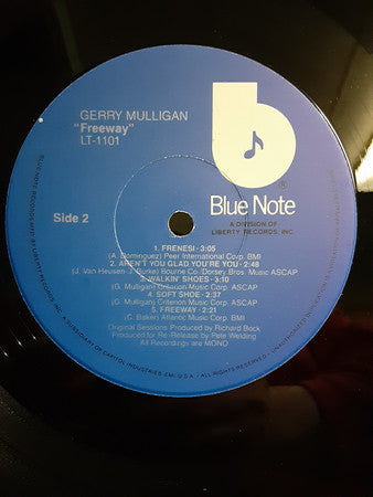 Gerry Mulligan ~ Freeway (Vinyl) - Djungel & Jazz