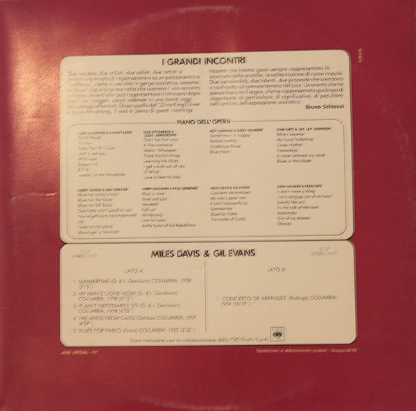 Miles Davis & Gil Evans ~ Miles Davis & Gil Evans (Vinyl) - Djungel & Jazz