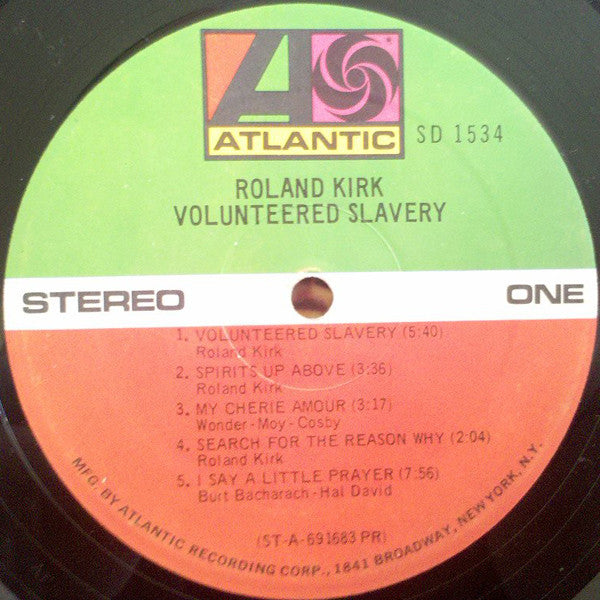 Roland Kirk ~ Volunteered Slavery (Vinyl) - Djungel & Jazz