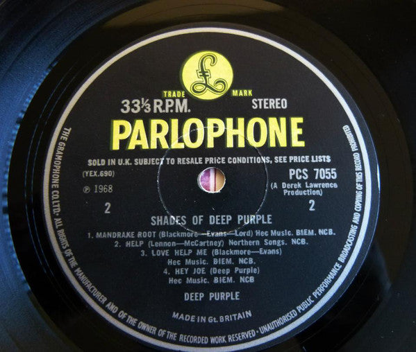 Deep Purple ~ Shades Of Deep Purple (Vinyl) - Djungel & Jazz