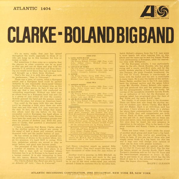 Clarke-Boland Big Band ~ Handle With Care (Vinyl) - Djungel & Jazz