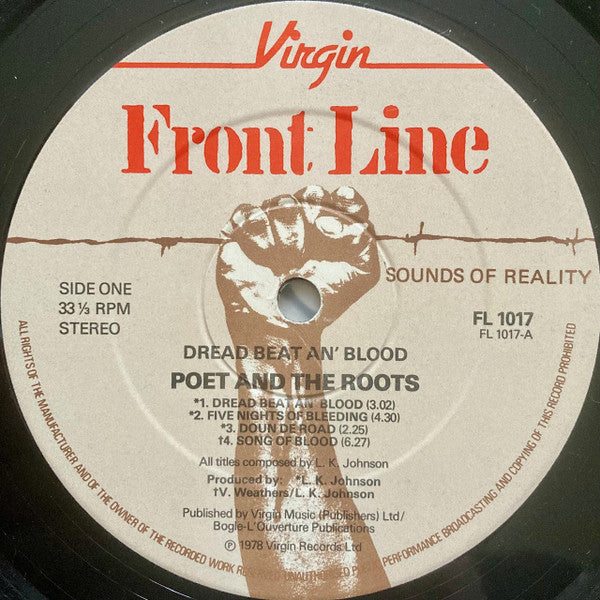 Poet And The Roots ~ Dread Beat An' Blood (Vinyl) - Djungel & Jazz