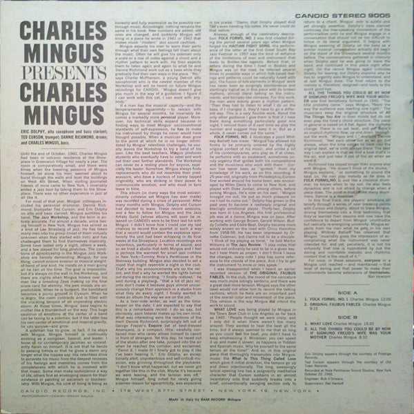 Charles Mingus ~ Presents Charles Mingus (Vinyl) - Djungel & Jazz