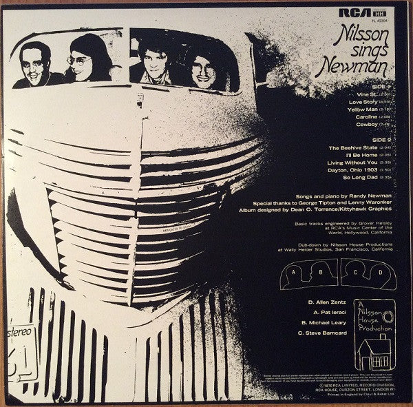 Nilsson ~ Nilsson Sings Newman (Vinyl) - Djungel & Jazz
