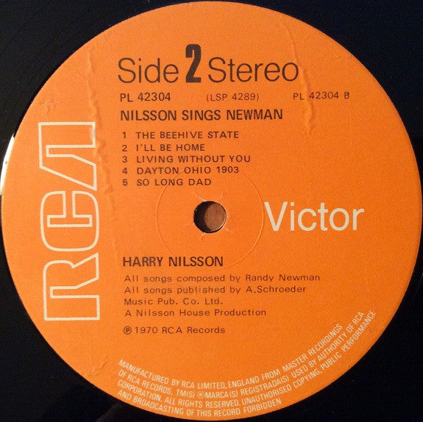 Nilsson ~ Nilsson Sings Newman (Vinyl) - Djungel & Jazz