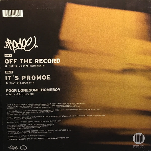 Promoe ~ Off The Record (Vinyl) - Djungel & Jazz
