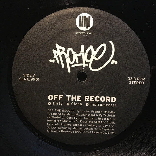 Promoe ~ Off The Record (Vinyl) - Djungel & Jazz